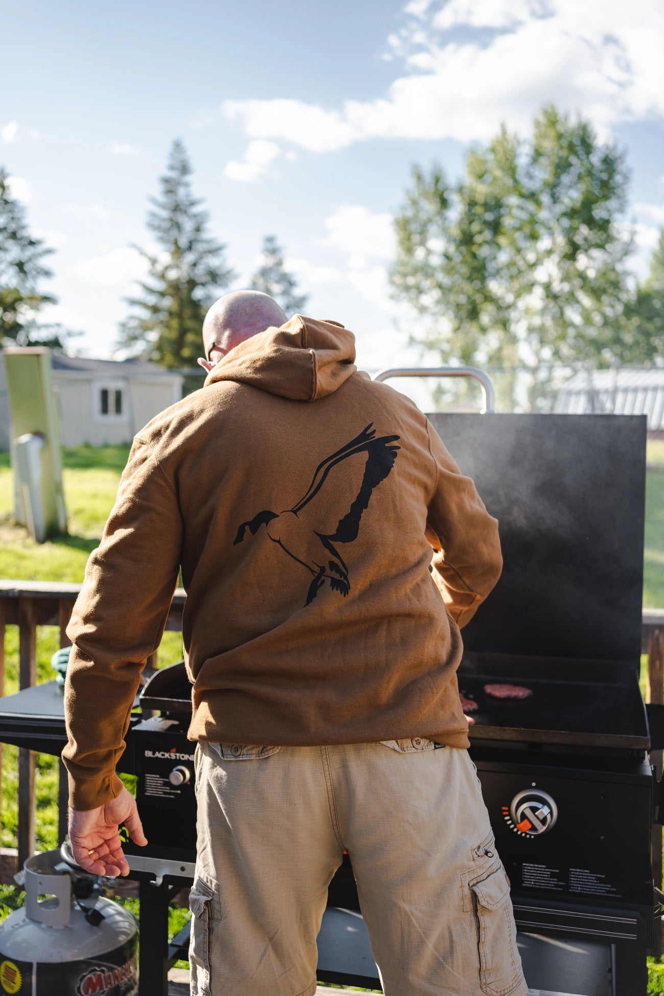 Logo Hoodie- Brown