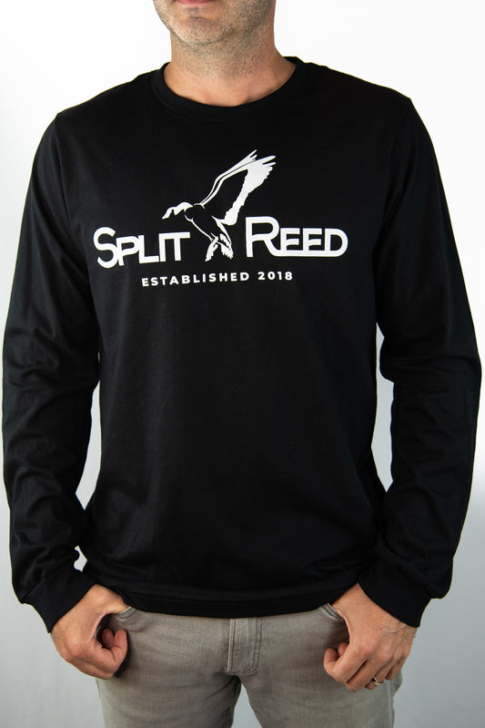 Long Sleeve Logo Tee- Black