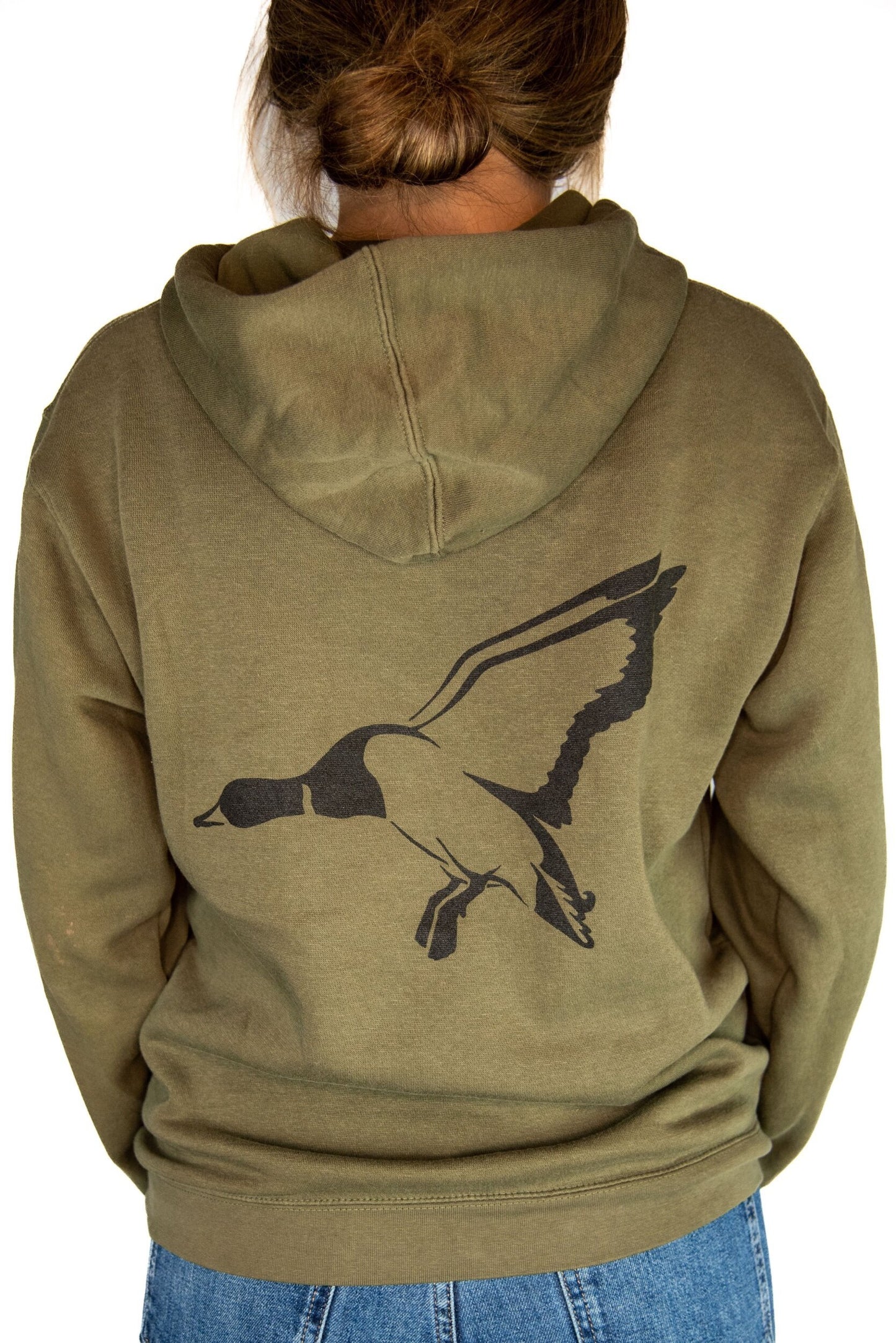 Single Duck Hoodie - Green Army