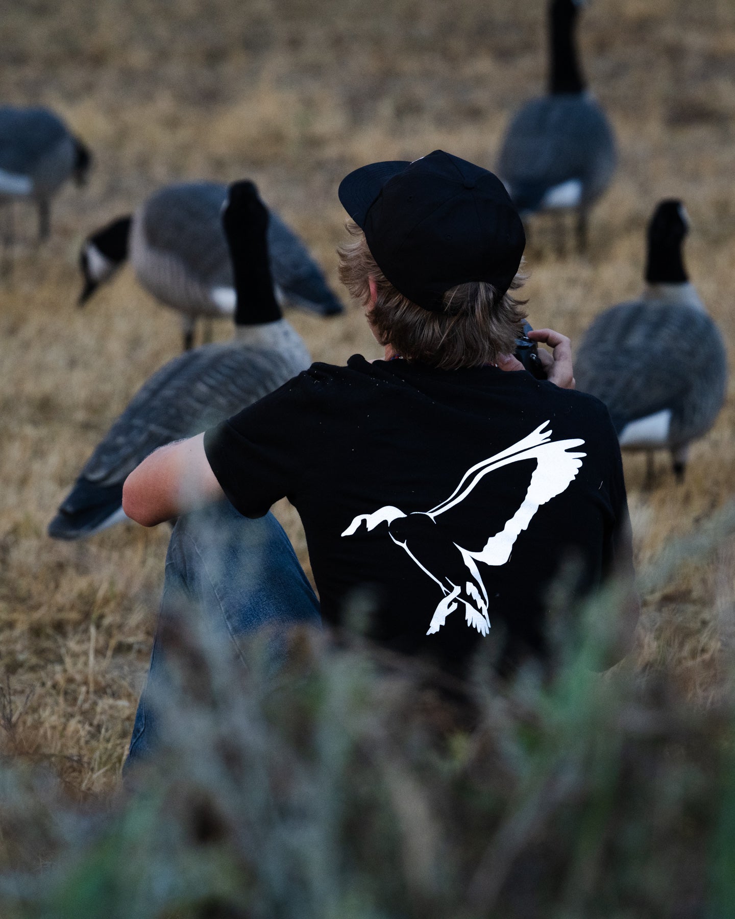 Single Goose Tee Short Sleeve- Black