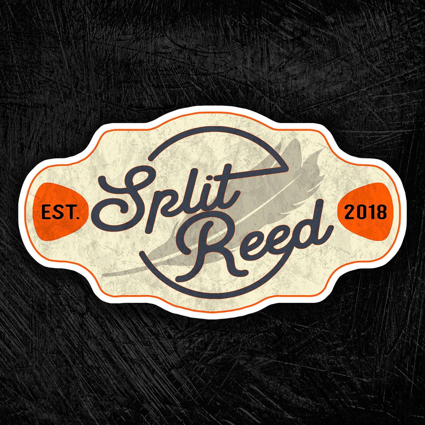Split Reed Vintage Patch Decal